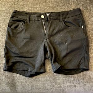 Steele shorts, size 28, black grey and blue